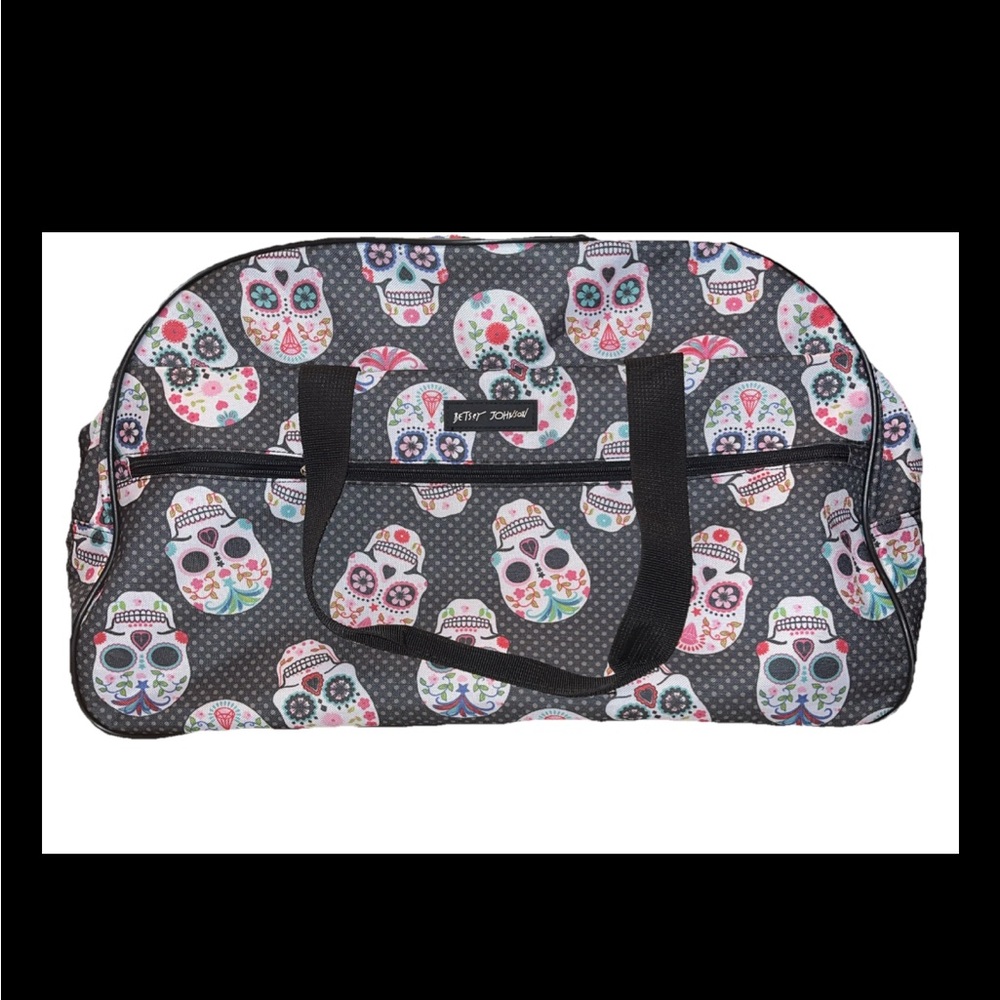 💀🩷 Betsey Johnson Sugar Skull Travel Bag💀🩷